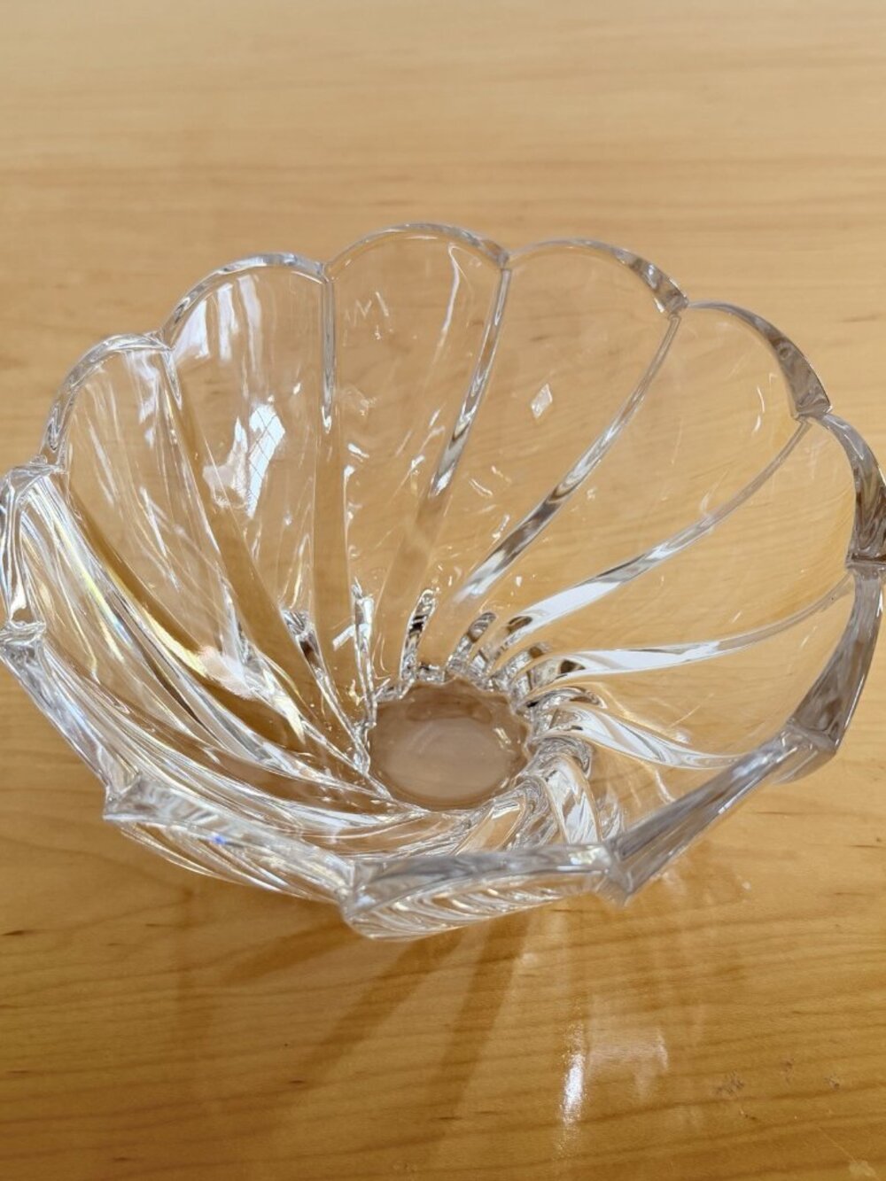 Marquis by Waterford Crystal Bowl‎ Swirl Pattern Clear Glass Gift Decor - Picture 3 of 10